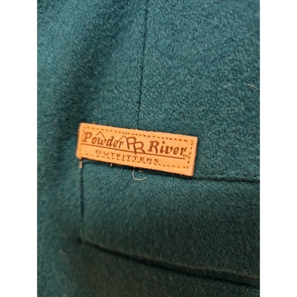Powder PR River Outfitters SzM. Teal green Wool blend western best. Texas design - Picture 11 of 11